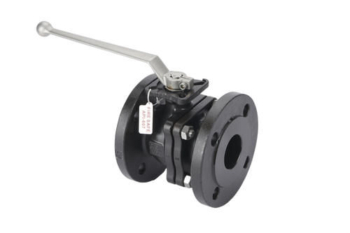 ASA150 FLANGED C/ST 2PCE Firesafe Atex FBBV D/MOUNT LEVER OP