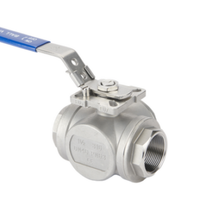BSP ST/ST 3-WAY L-PORT D/MOUNT B/VALVE LVR