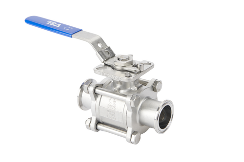 CLAMP END ST/ST 3PCE BV D/MOUNT LEVER OP