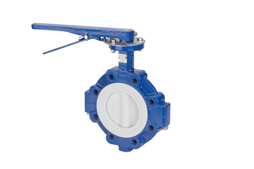 Lugged and Tapped Butterfly Valve PTFE Disc & Liner Manual Operated